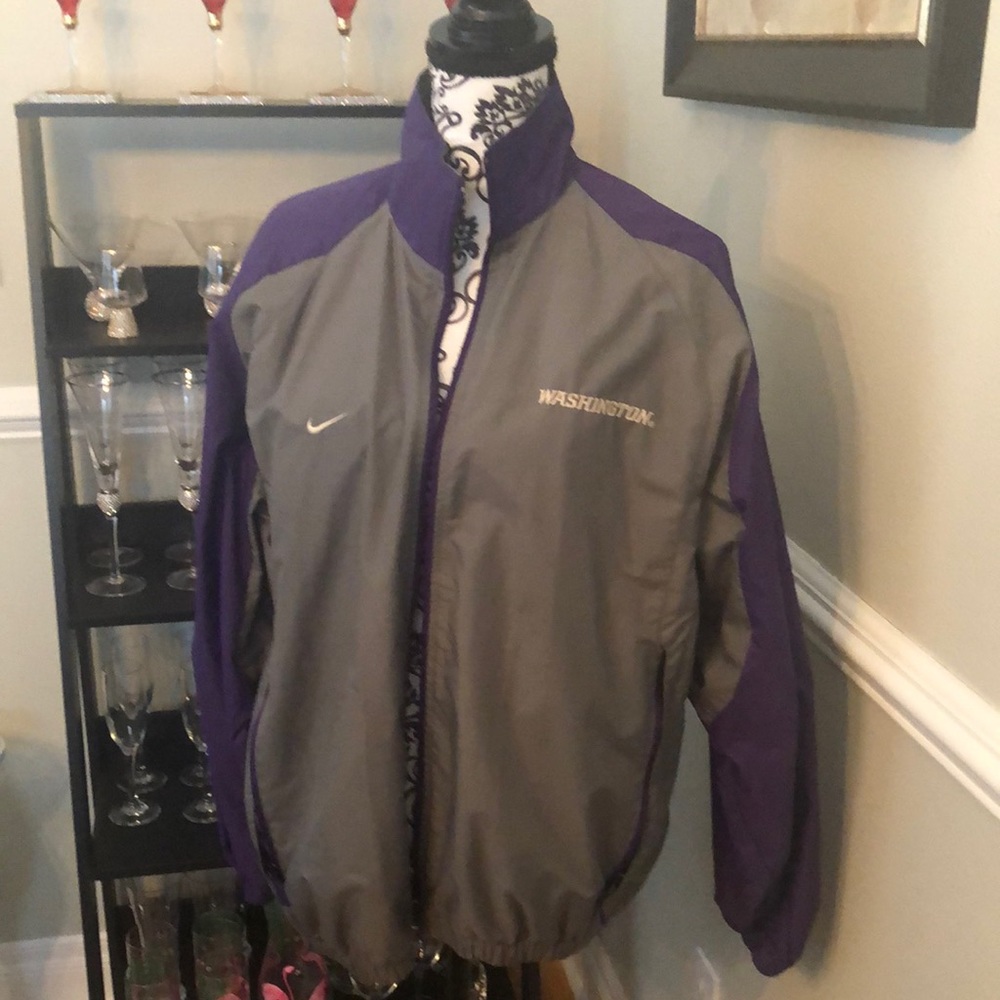 Purple and gray husky windbreaker by Nike